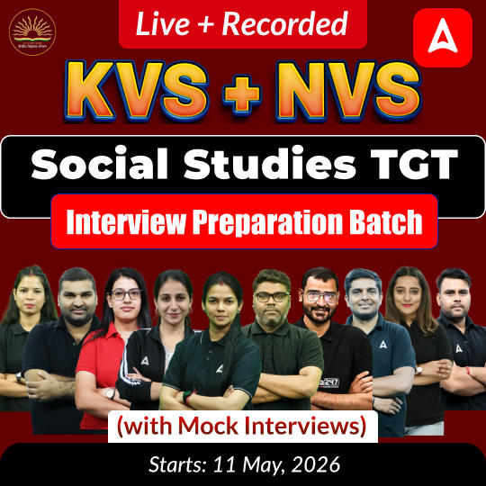 KVS + NVS | Social Studies TGT Interview Preparation Batch (with Mock Interviews) | Live + Recorded Classes by Adda247